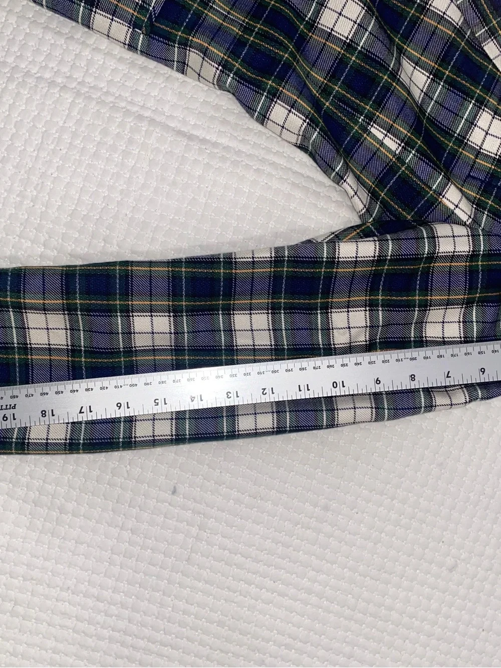 JH Collectibles Plaid Blazer Women Petite 4 Blue Green Tartan Preppy‎ Vintage